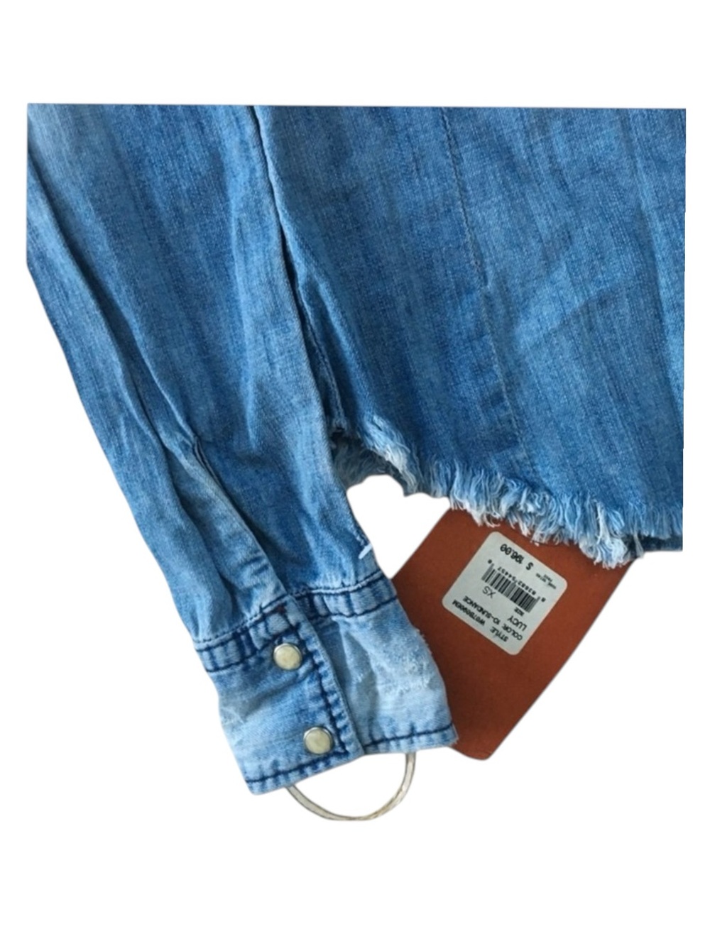 new True Religion ʊ Lucy Denim Button Down Western Inspired Shirt ʊ Sundance XS - Picture 10 of 16